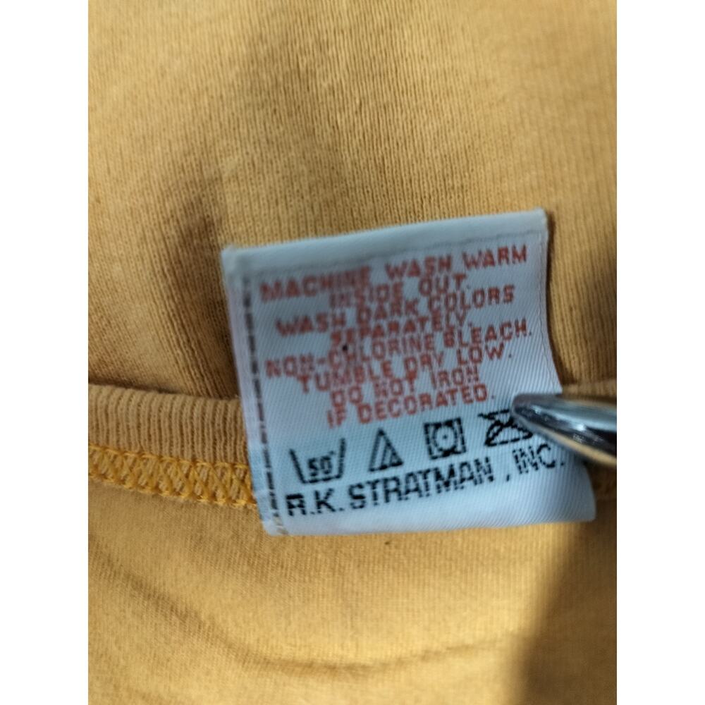 6021)Y2K Harley Davidson Orange Crop Camisole Cotton Tank Top Medium - Picture 5 of 8